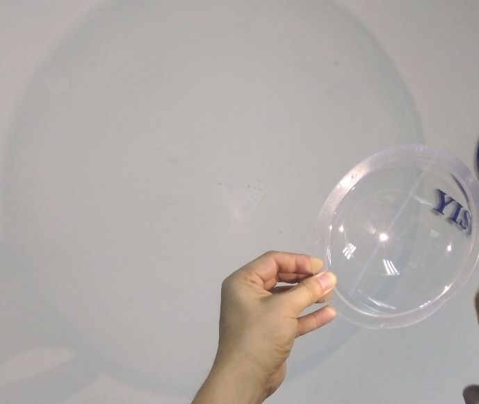 光学透明镜片模具抛光效果光线效果比较-合格